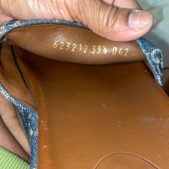 Authentic Gucci denim platform slides size 40 - Picture 7 of 8